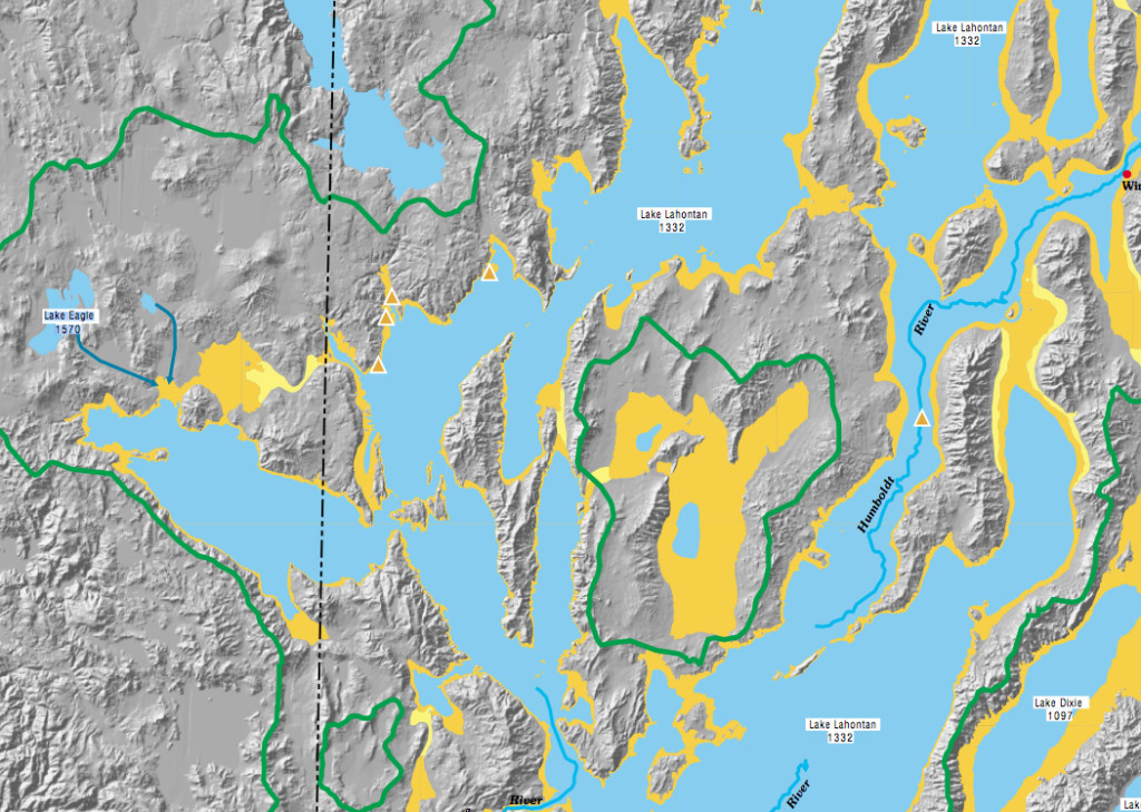 1999 U.S.G.S. Map of Lake Lahontan