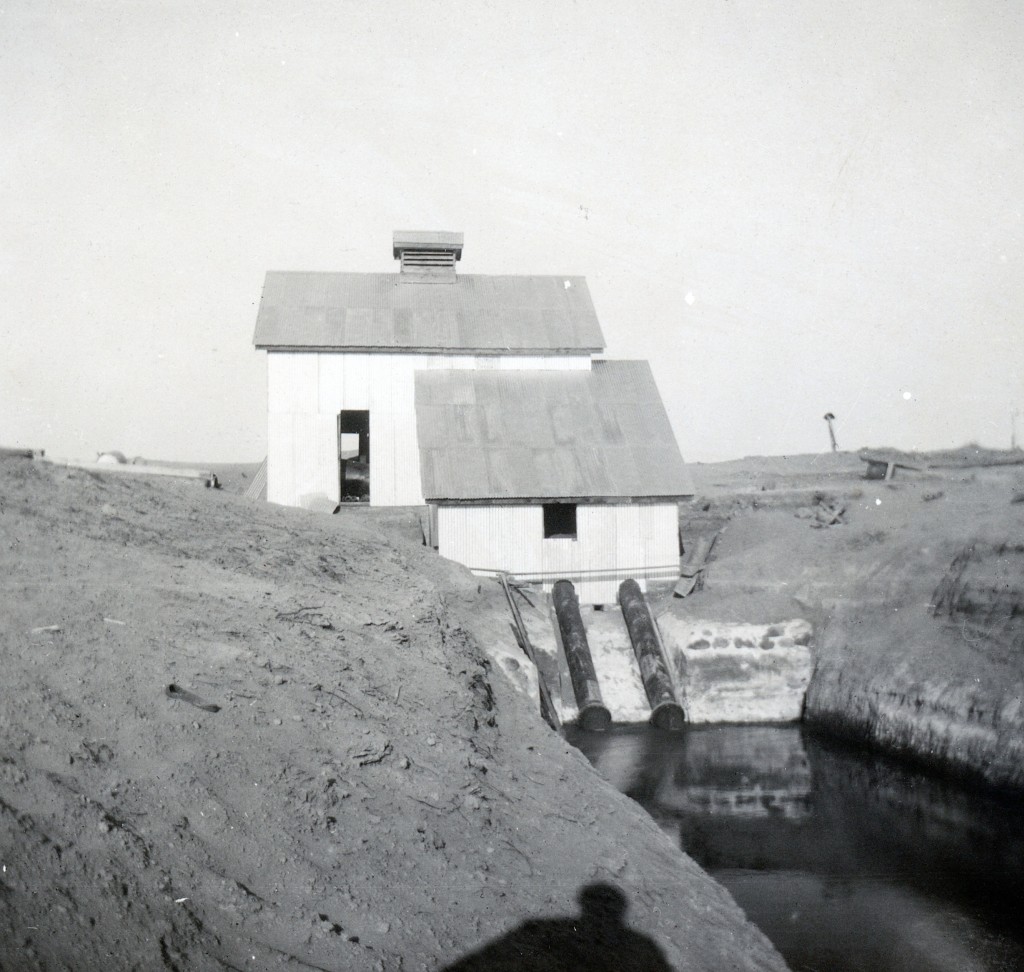 Standish Water Company's pumping plant. C.R. Caudle collection