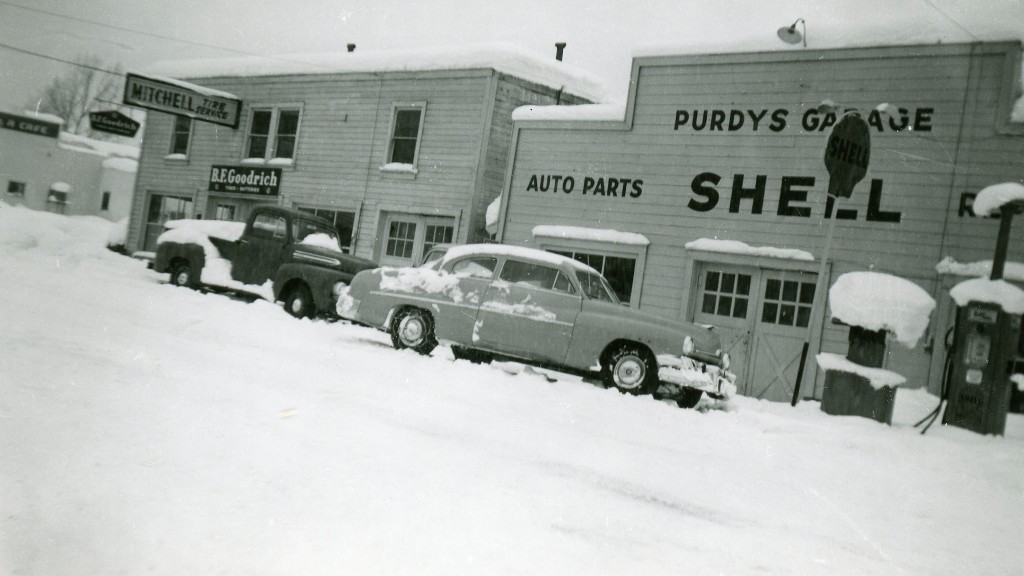 Purdy's Garage, no date. Courtesy of Margaret Purdy