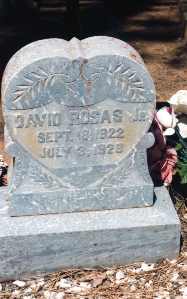 The grave of David Rosas, Westwood Cemetery, 2013.