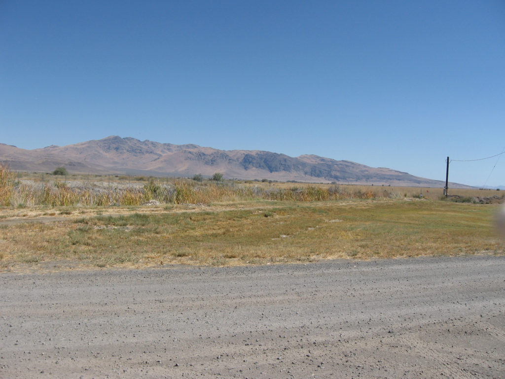 A view of the Skedaddle Mountains from the picnic area. September 28, 2016