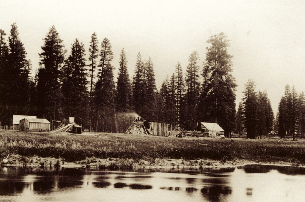 Big Meadows Maidu Camp, 1887. Courtesy of the National Park Service