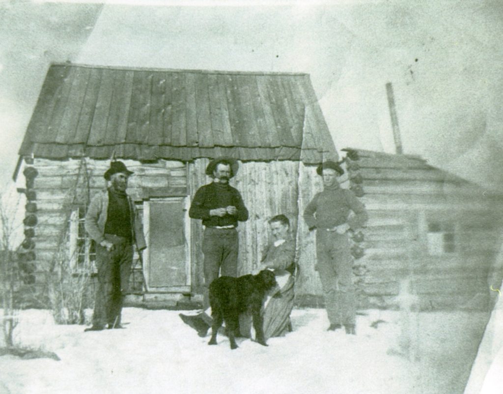 Jules Hurlbut's homestead cabin. Courtesy of Orville Watkins