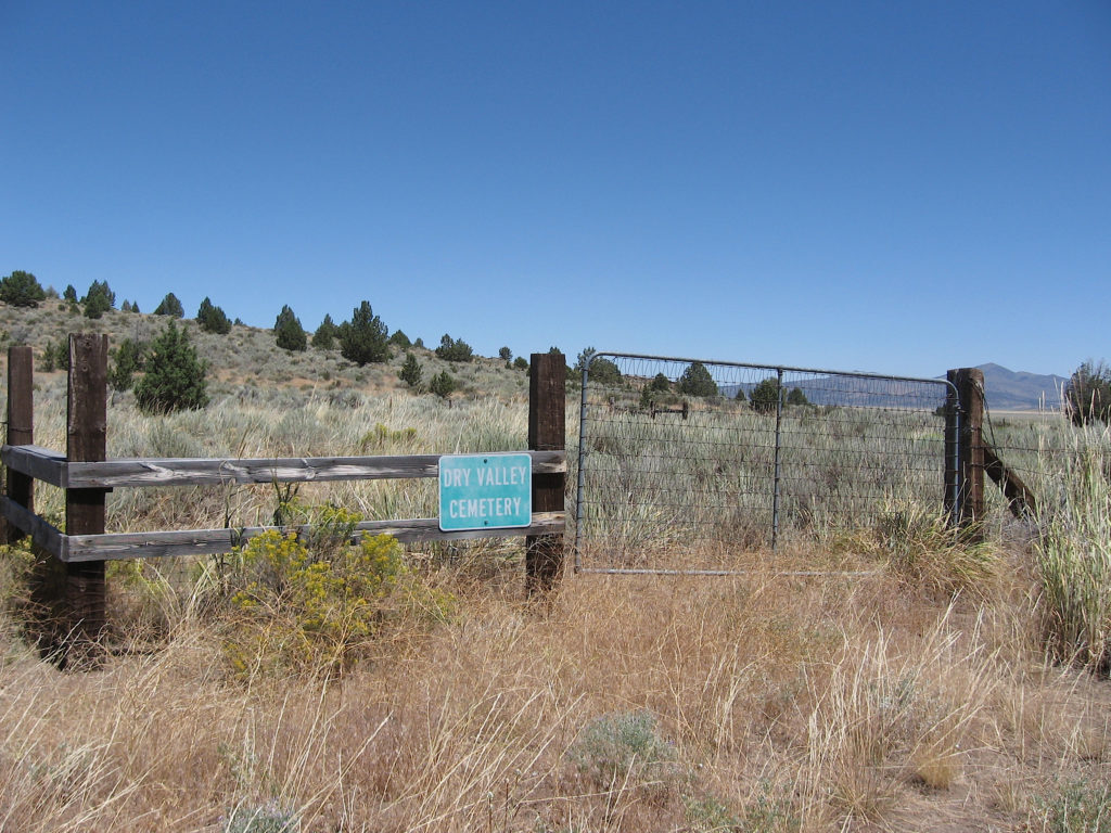 Dry Valley Cemetery, August 4, 2016.