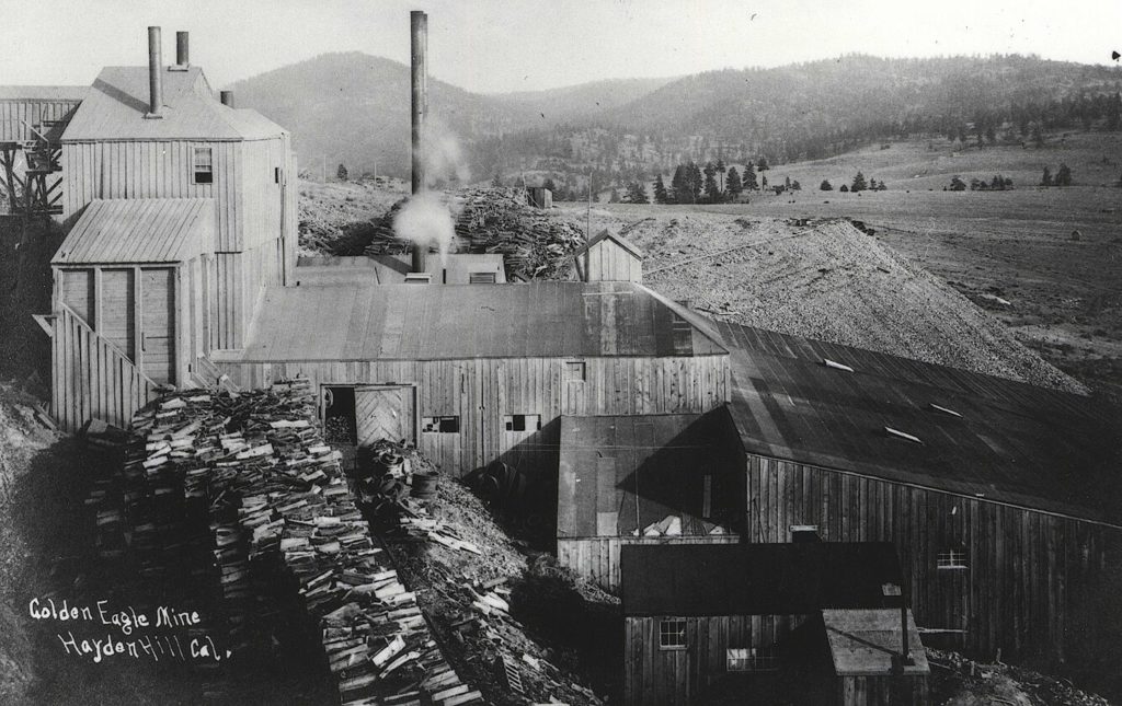 Golden Eagle Mine, Hayden Hill, 1909. Courtesy of Dallas & Joyce Snider