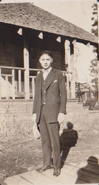 Unknown gentleman in front of the old Town Store, circa 1930s—Courtesy of David Zoller