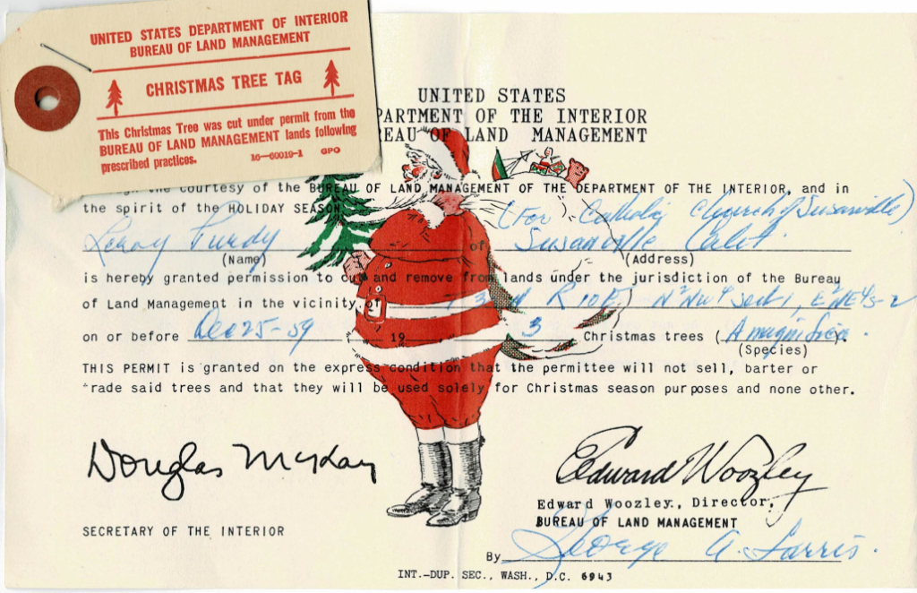 A Special Christmas Tree Permit Exploring Lassen County's Past
