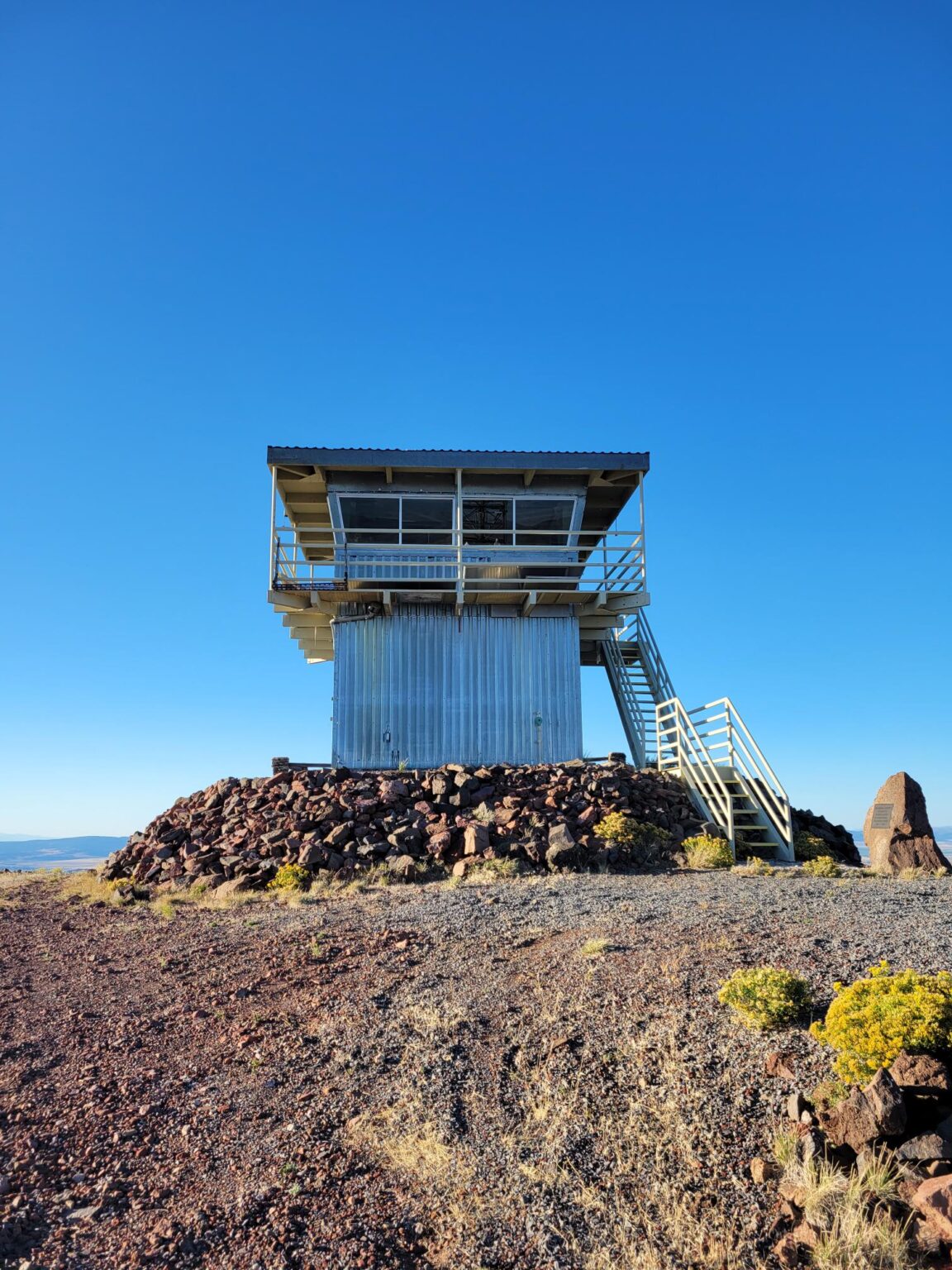 Modad Unit Fredonyer Lookout—Richard K. Smith Plaque | Exploring Lassen County's Past